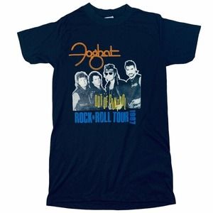 1987 Foghat Molly Hatchet Outlaws Out of Control rock & roll tour tee shirt M